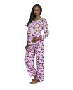 【送料無料】 エヴァリーグレー レディース カジュアルパンツ ボトムス Women's Laina Top & Pants Maternity/Nursing Pajama Set Lavender Rose