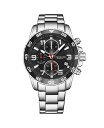 yz XgD[O Y rv ANZT[ Men's Silver Tone Stainless Steel Bracelet Watch 40mm Silver