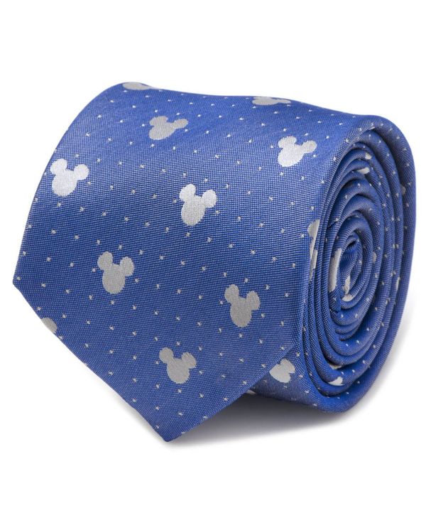 ディズニー  【送料無料】 ディズニー メンズ ネクタイ アクセサリー Mickey Mouse Pin Dot Men's Tie Blue