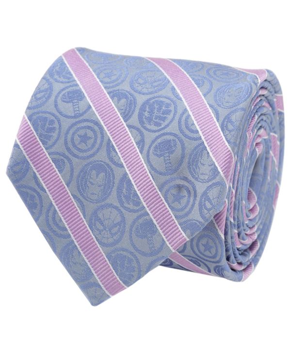 yz }[x Y lN^C ANZT[ Comics Stripe Men's Tie Blue