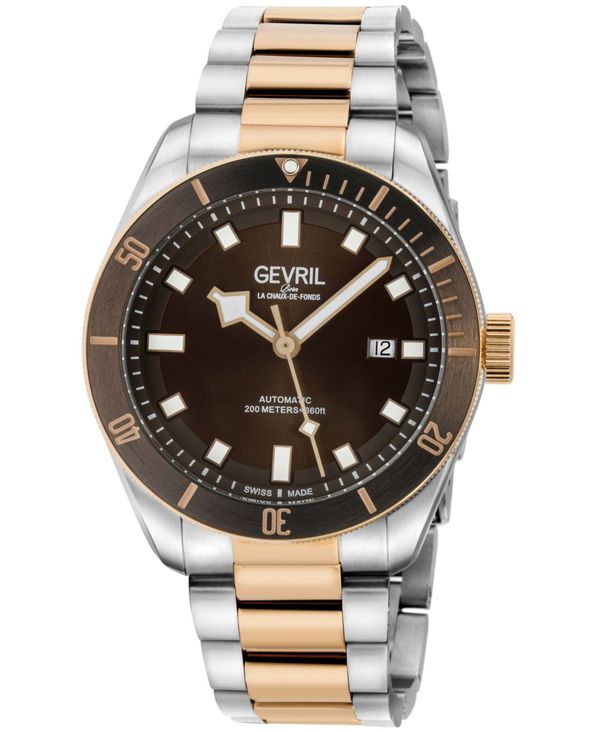 【送料無料】 ジェビル メンズ 腕時計 アクセサリー Men's Yorkville Swiss Automatic Two-Tone Stainless Steel Bracelet Watch 43mm Two-Tone