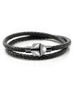 yz JtNX Y uXbgEoOEANbg ANZT[ Men's Star Wars Mandalorian Helmet Double Wrap Bracelet Silver