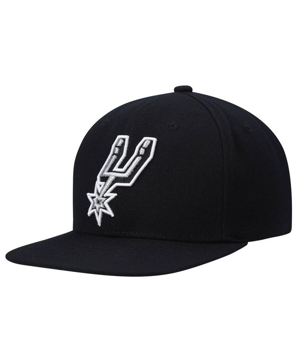 【送料無料】 ミッチェル&ネス メンズ 帽子 アクセサリー Men's Black San Antonio Spurs Ground 2.0 Snapback Hat Black