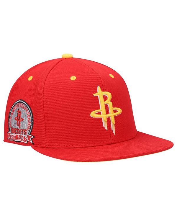 ミッチェル＆ネス 【送料無料】 ミッチェル&ネス メンズ 帽子 アクセサリー Men's Red Houston Rockets 40th Anniversary Color Flip Snapback Hat Red