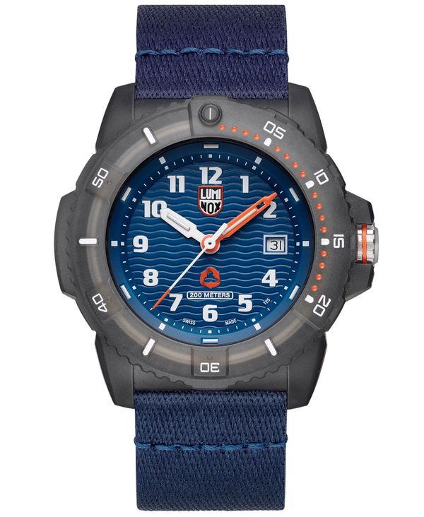 【送料無料】 ルミノックス メンズ 腕時計 アクセサリー Men s Swiss TIDE Recycled Ocean Material Eco Series Blue PET Strap Watch 46mm No Color