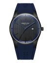 yz PlXR[ Y rv ANZT[ Men's Modern Classic Blue Silicone Strap Watch 42mm Blue