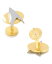 ̵ ե󥯥  եܥ ꡼ Two Tone Star Trek Delta Shield Cufflinks Gold