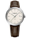 yz Ch EB Y rv ANZT[ Men's Swiss Automatic Maestro Brown Leather Strap Watch 40mm Brown