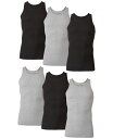 【送料無料】 ヘインズ メンズ タンクトップ トップス Men's 6-Pk. Ultimate® ComfortSoft® Dyed Tank...