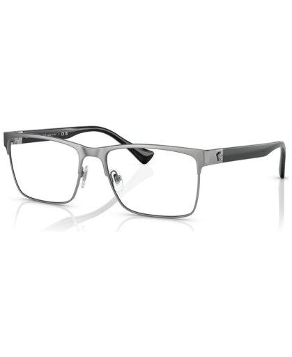 【送料無料】 ヴェルサーチ メンズ サングラス・アイウェア アクセサリー Men's Rectangle Eyeglasses, VE128556-O Gunmetal 【送料無料】 ヴェルサーチ メンズ サングラス・アイウェア アクセサリー Men's Rectangle Eyeglasses, VE128556-O Gunmetal