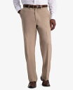 【送料無料】 ハガー メンズ カジュアルパンツ ボトムス Men 039 s Premium Comfort Stretch Classic-Fit Solid Flat Front Dress Pants Medium Khaki