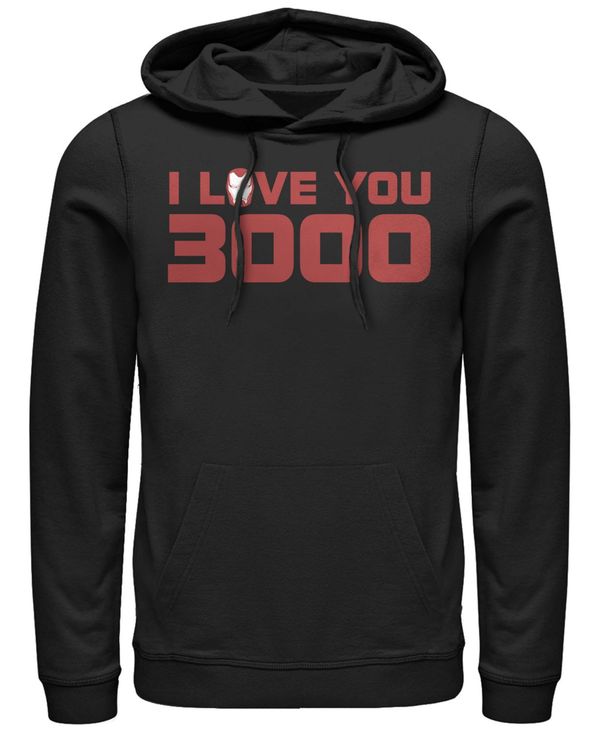 【送料無料】 フィフスサン メンズ パーカー スウェット フーディー アウター Marvel Men 039 s Avengers Endgame I Love You 3000 Iron Man Helmet, Pullover Hoodie Black