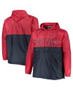 【送料無料】 プロファイル メンズ パーカー・スウェット フーディー アウター Men's Red Washington Capitals Big and Tall Anorak Half-Zip Pullover Hoodie Red