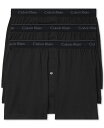 カルバン・クライン 【送料無料】 カルバンクライン メンズ ボクサーパンツ アンダーウェア Men's 3-Pack Cotton Classics Knit Boxers Black