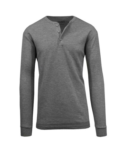 【送料無料】 ギャラクシーバイハルビック メンズ Tシャツ トップス Men's Long Sleeve Thermal Henley Tee Charcoal 【送料無料】 ギャラクシーバイハルビック メンズ Tシャツ トップス Men's Long Sleeve Thermal Henley Tee Charcoal