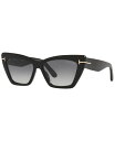 【送料無料】 トム・フォード レディース サングラス・アイウェア アクセサリー Women's Sunglasses, TR001312 56 Black Sh...