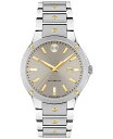 モバド 【送料無料】 モバド レディース 腕時計 アクセサリー Women's Se Automatic Swiss Automatic Silver-Tone Stainless Steel Yellow Physical Vapor Deposition Bracelet Watch 33mm Two Tone