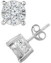 【送料無料】 トゥルーミラクル レディース ピアス・イヤリング アクセサリー Diamond Stud Earrings (2 ct. t.w.) in 14K...