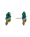 yz W[j xj[j fB[X sAXECO ANZT[ Multicolor Crystal Parrot Stud Earrings in Sterling Silver, Created for Macy's Multi