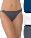 【送料無料】 バニティフェア レディース パンツ アンダーウェア 3 Pack Illumination String Bikini Panty Nws Mul...
