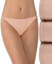 【送料無料】 バニティフェア レディース パンツ アンダーウェア 3 Pack Illumination String Bikini Panty Rbg Mul...