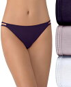 【送料無料】 バニティフェア レディース パンツ アンダーウェア 3 Pack Illumination String Bikini Panty Sewmult...