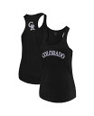 【送料無料】 ソフト アズ ア グレープ レディース タンクトップ トップス Women's Black Colorado Rockies Plus Size Swing for the Fences Racerback Tank Top Black(4)