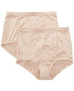 【送料無料】 バリ レディース パンツ アンダーウェア Women's Firm Control Tummy Panel 2 Pack X710 Nude Ja...
