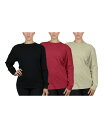 ReVida ŷԾŹ㤨̵֡ 饯Хϥӥå ǥ  ȥåץ Women's Loose Fit Waffle Knit Thermal Shirt, Pack of 3 Black, Burgundy, Heather OatmealפβǤʤ15,980ߤˤʤޤ