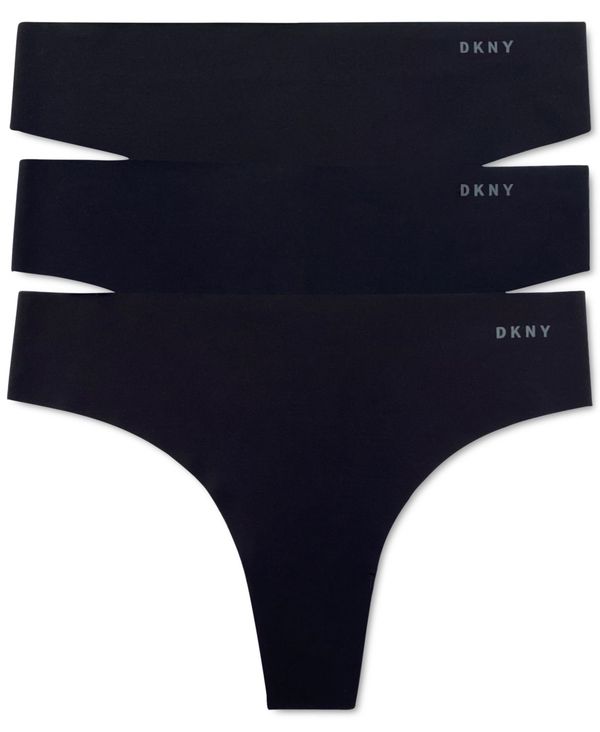 ダナ・キャラン 【送料無料】 ダナ キャラン ニューヨーク レディース パンツ アンダーウェア Women's 3-Pk. Litewear Cut Anywear Thong Underwear DK5026BP3 Black, Black, Black