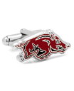 カフリンクス メンズ カフスボタン アクセサリー University of Arkansas Razorback Cufflinks Red