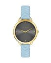 yz ebhx[J[ fB[X rv ANZT[ Women's Hettie Chevron Blue Leather Strap Watch 37mm Blue