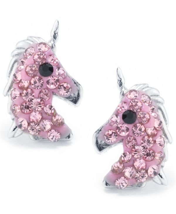 ̵ 㡼 ٥ˡ ǥ ԥ ꡼ Pink Pave Crystal Unicorn Stu...