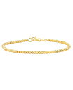 【送料無料】 イタリアン ゴールド レディース ブレスレット・バングル・アンクレット アクセサリー Beaded Bracelet in 14k Gold Ye...