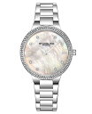 【送料無料】 ストゥーリング レディース 腕時計 アクセサリー Women's Quartz Silver-Tone Link Bracelet Watch 38mm White|詳細画像