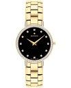 yz oh fB[X rv ANZT[ Women's Faceto Swiss Quartz Yellow Physical Vapor Deposition Bracelet Watch 28mm Gold