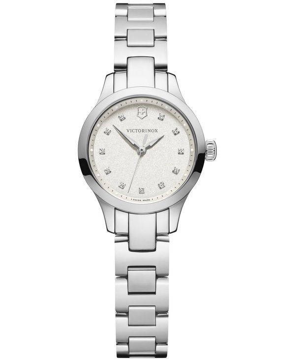 ビクトリノックス 【送料無料】 ビクトリノックス レディース 腕時計 アクセサリー Women's Swiss Alliance Stainless Steel Bracelet Watch 28mm White