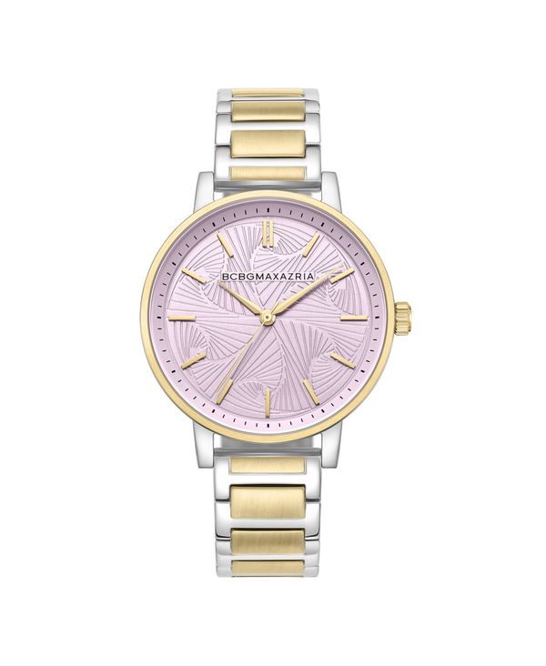 【送料無料】 ビーシービージーマックスアズリア レディース 腕時計 アクセサリー Women s Classic Two Tone Stainless Steel Bracelet Watch 38mm Two Tone