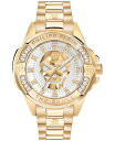 yz tBbvvC Y rv ANZT[ Men's The Skull Gold Ion-Plated Stainless Steel Bracelet Watch 41mm Ip Yellow Gold