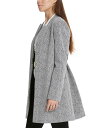 【送料無料】 ダナ キャラン ニューヨーク レディース ジャケット・ブルゾン アウター Petite Topper Jacket Light Grey Heather