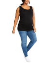 【送料無料】 マザーフッドマタニティー レディース デニムパンツ ジーンズ ボトムス Indigo Blue Plus Size Super Stretch Skinny Maternity Jeans Medium Wash