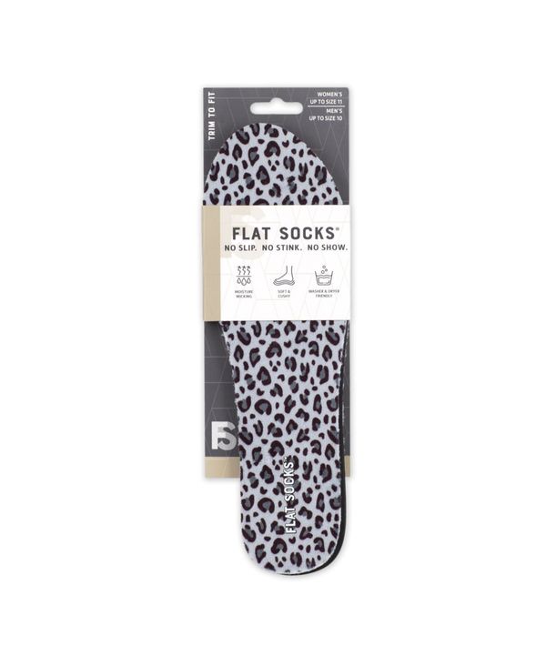 【送料無料】 フットペタルズ レディース 靴下 アンダーウェア Women's Black, Leopard, Snow Leopard, Flat Socks Snow Leopard