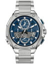 uo Y rv ANZT[ Men's Automatic Chronograph Precisionist X Stainless Steel Bracelet Watch 44.5mm Silver