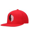 ミッチェル＆ネス 【送料無料】 ミッチェル&ネス メンズ 帽子 アクセサリー Men's Red Portland Trail Blazers Hardwood Classics Team Ground 2.0 Snapback Hat Red