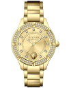 【送料無料】 ヴェルサス ヴェルサーチ レディース 腕時計 アクセサリー Women's Canton Road Gold Ion Plated Stainless Steel Bracelet Watch 36mm Gold