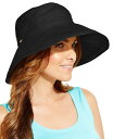 【送料無料】 スカラ レディース 帽子 アクセサリー Cotton Big Brim With Inner Drawstring Black