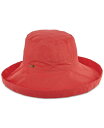【送料無料】 スカラ レディース 帽子 アクセサリー Cotton Big Brim With Inner Drawstring Coral