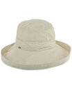 【送料無料】 スカラ レディース 帽子 アクセサリー Cotton Big Brim With Inner Drawstring Natural