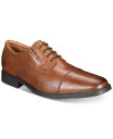 【送料無料】 クラークス メンズ オックスフォード シューズ Men 039 s Tilden Cap Toe Oxford Dark Tan Leather