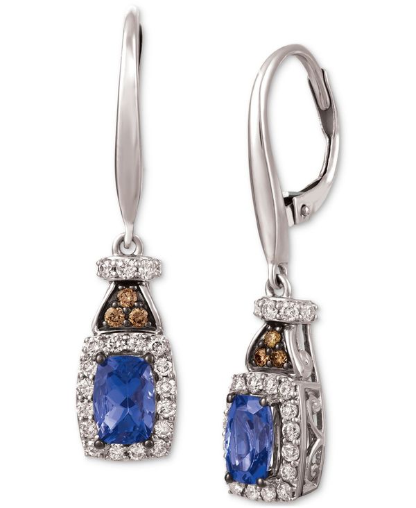 【送料無料】 ル ヴァン レディース ピアス・イヤリング アクセサリー Blueberry Tanzanite (3/4 ct. t.w.) & Diamond (3/8 ct. t.w.) ..